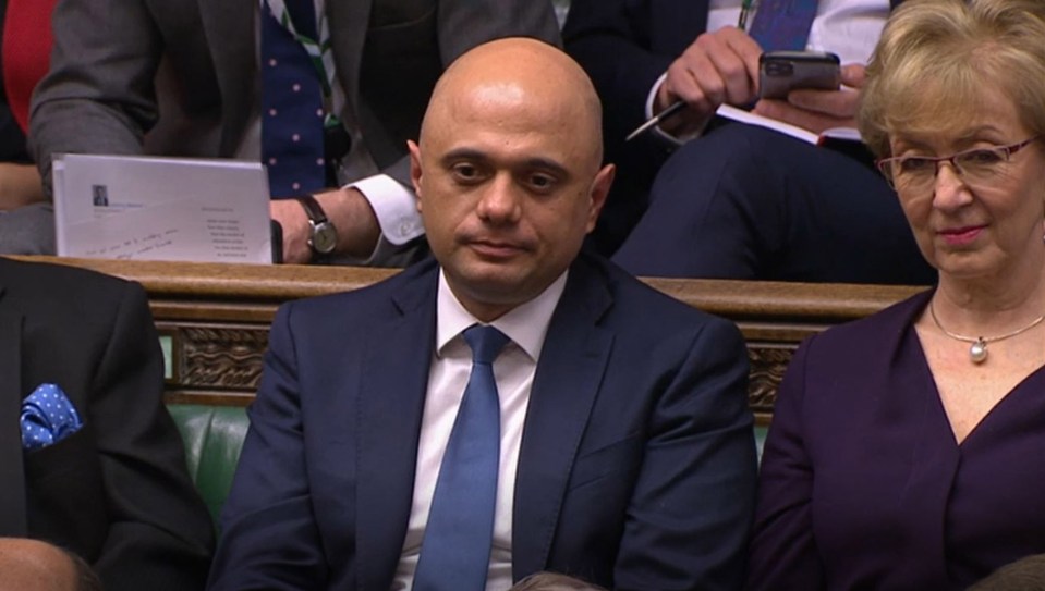 Former Chancellor Sajid Javid opposed Boris's Brexit bill