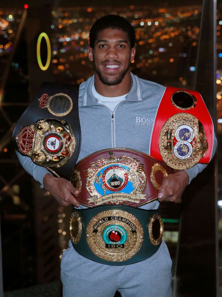 Anthony Joshua is poised to defend his world titles on December 12