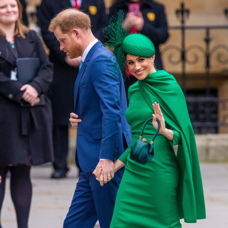 Meghan Markle and Prince Harry quit the Royal Family - seen here at their last engagement in the UK