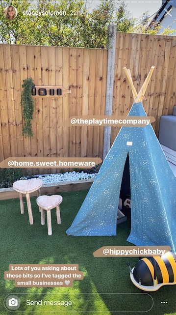 However, Rex's teepee was pricey at £115, from Making Memories London