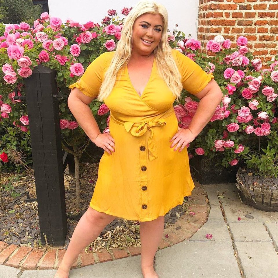 Gemma stunned fans earlier this summer as she showed off her svelte lockdown figure in a bright yellow dress