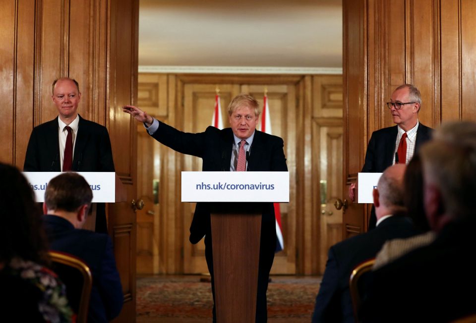 The furlough extension comes amid claims of a major rift between Boris Johnson and Chris Whitty