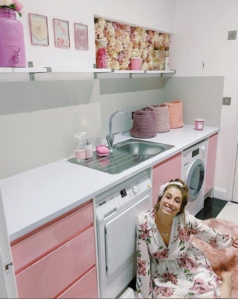 Telly favourite Stacey has a whole pink room dedicated to laundry