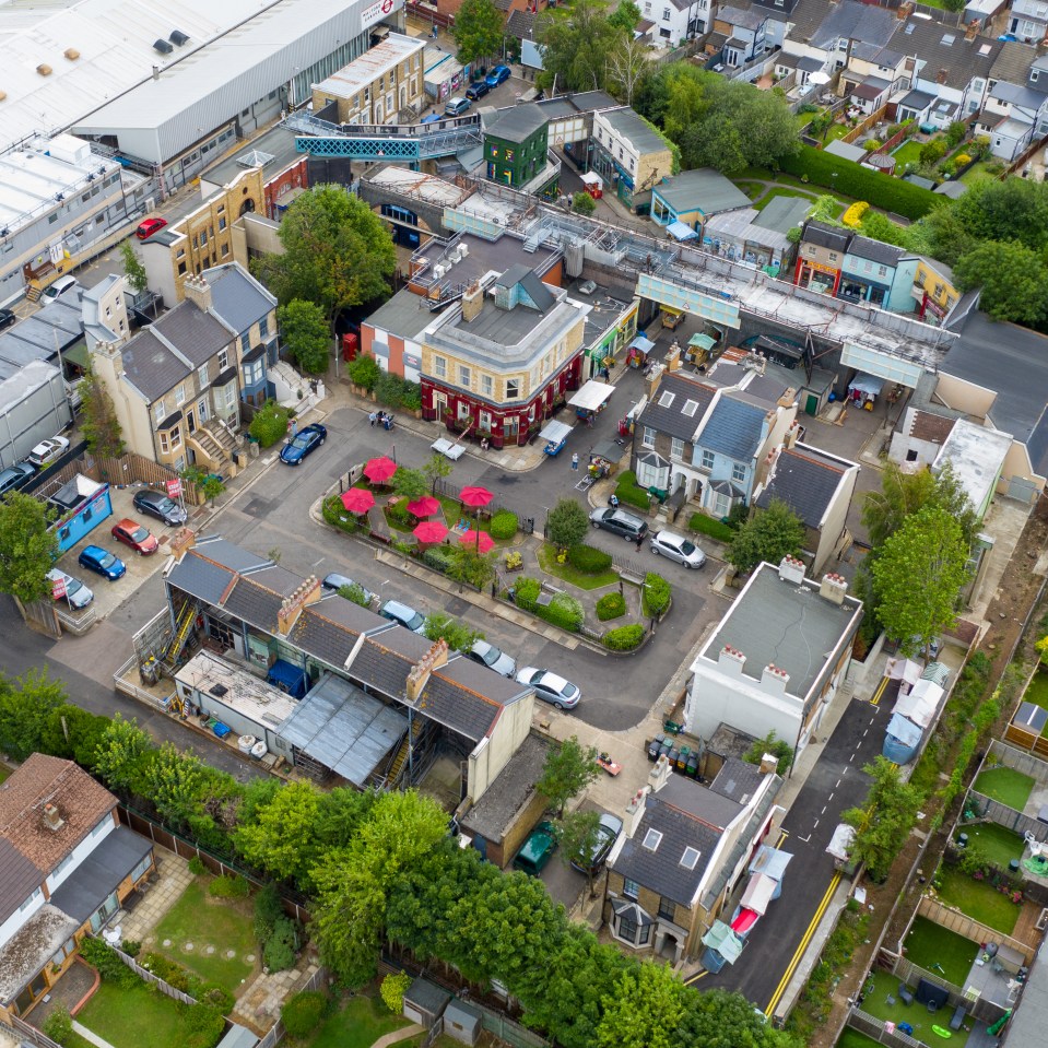 The EastEnders set at Estree, Borehamwood, last month