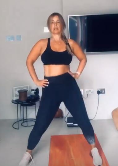 And sharing her workout routine with fans