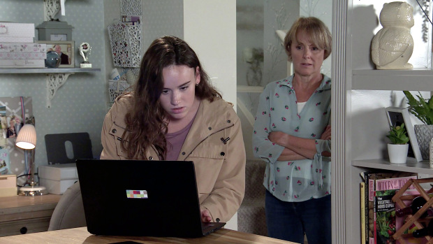 Faye helps Sally find footage of Geoff's abuse