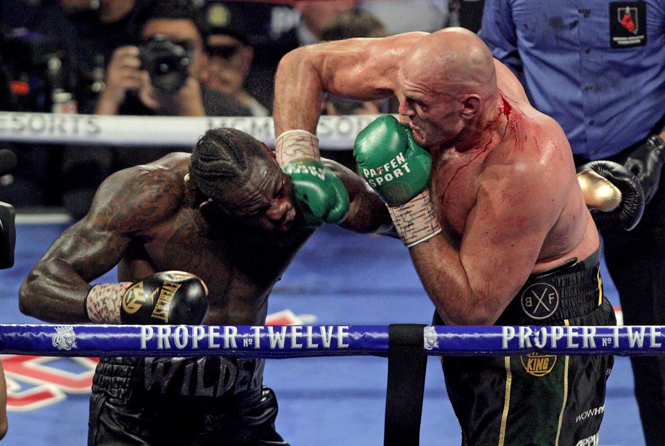 The mural depicts the monster punch he landed on Wilder during his February victory