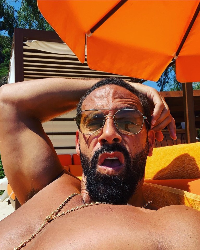 Rio, 41, also shared a selfie from the trip, soaking up the sun on a lounger while wearing some cool shades