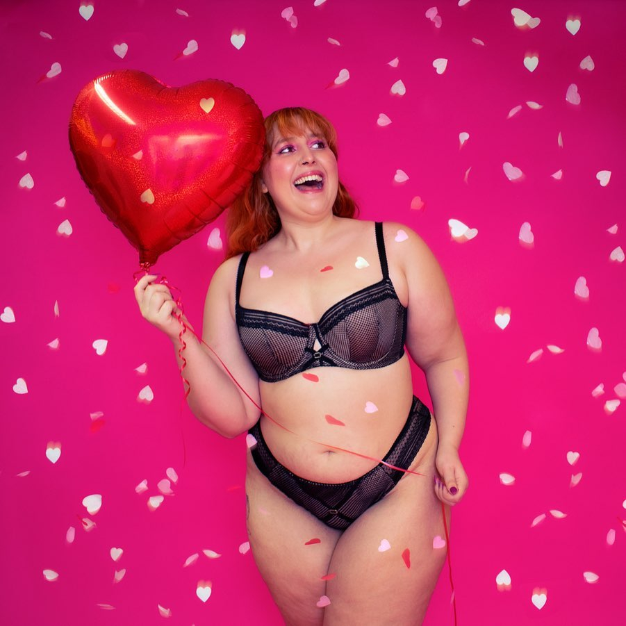 Honey Ross is the picture of confidence as she poses to celebrate Valentine’s Day, but it has taken her a long time to feel positive about her size-18 body