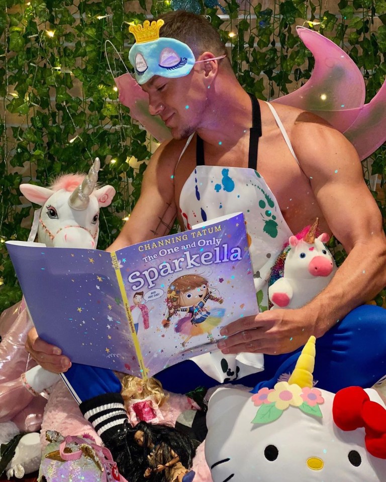 Magic Mike hunk Channing Tatum posed in fairy wings on Instagram as he announced he's written a kids' book