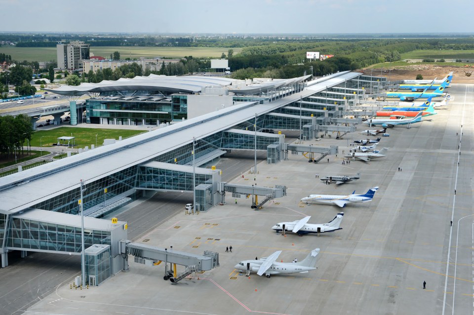 The plane had touched down at Boryspil Airport in Kiev, Ukraine