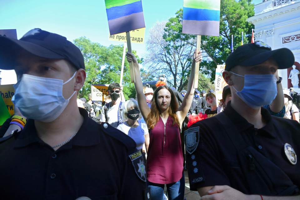 His comments sparked outrage from the Ukranian LGBT community