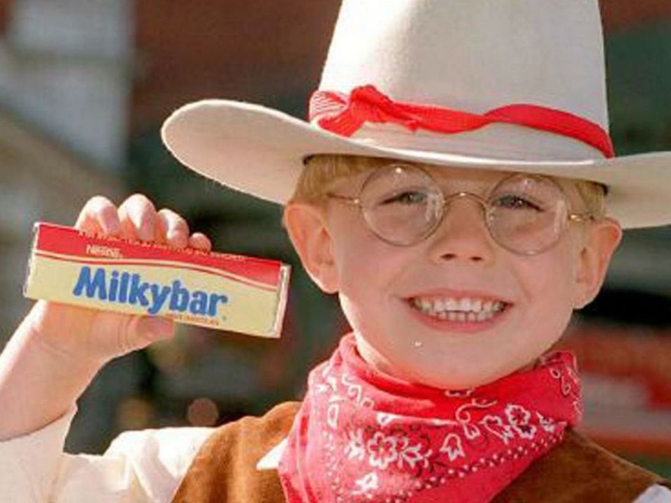 The Milky Bar kid is one of the most famous characters in advertising