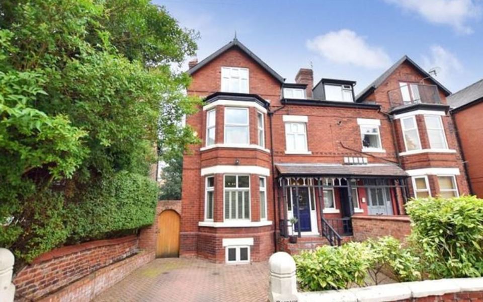 This five-bed semi-detached house in Manchester is being offered for £695,000, while a similar home in the same area sold for £550,000 in May.