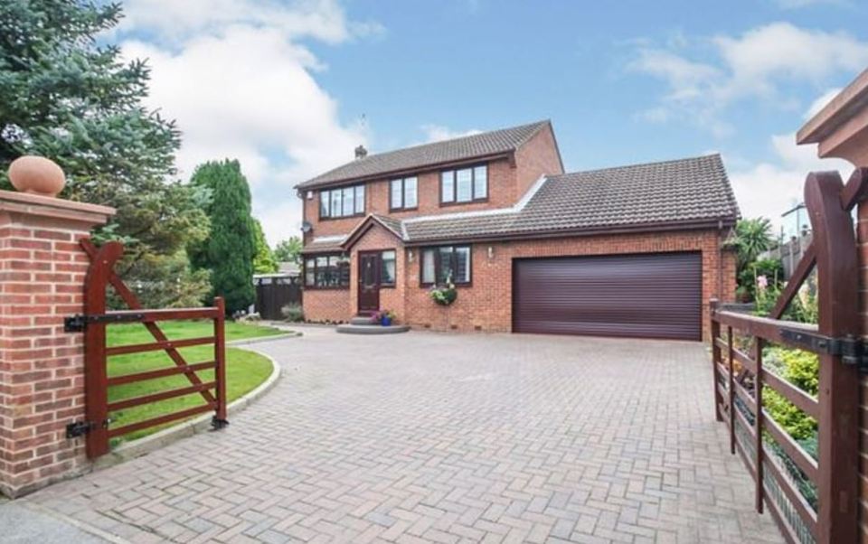 This four-bedroom detached home in Sheffield is available for £400,000, while a detached property on the same road sold for £315,000 in February