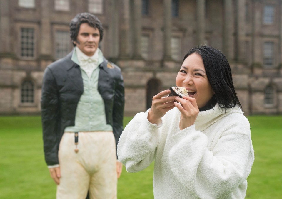 Cake artist Michelle Wibowo baked the 6ft treat to celebrate 25 years of the BBC’s Pride And Prejudice mini-series