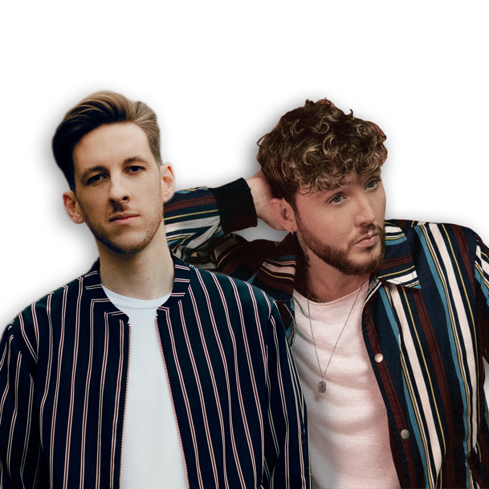 DJ Sigala, left, hopes there's no bad feelings between James Arthur, right, and Lewis Capaldi