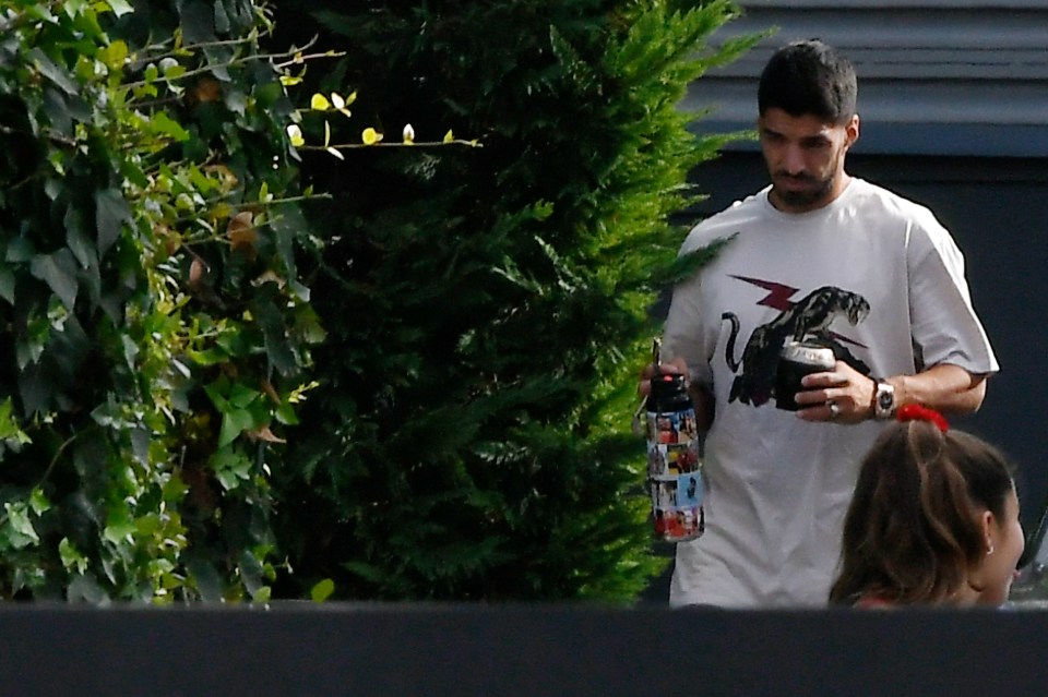 Luis Suarez, who enjoyed a game of padel with his neighbour and pal, has been told he has no future at Barcelona