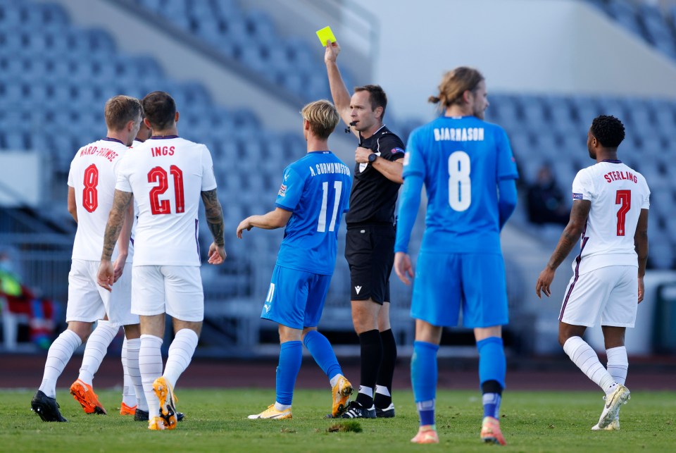 Kyle Walker was given his marching orders for a lunge in the second-half