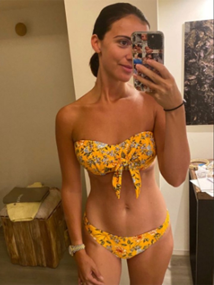 Lucy Mecklenburgh showed off her amazing figure just five months after giving birth