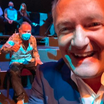 Piers Morgan was at the studio with Gazza when the thieves struck