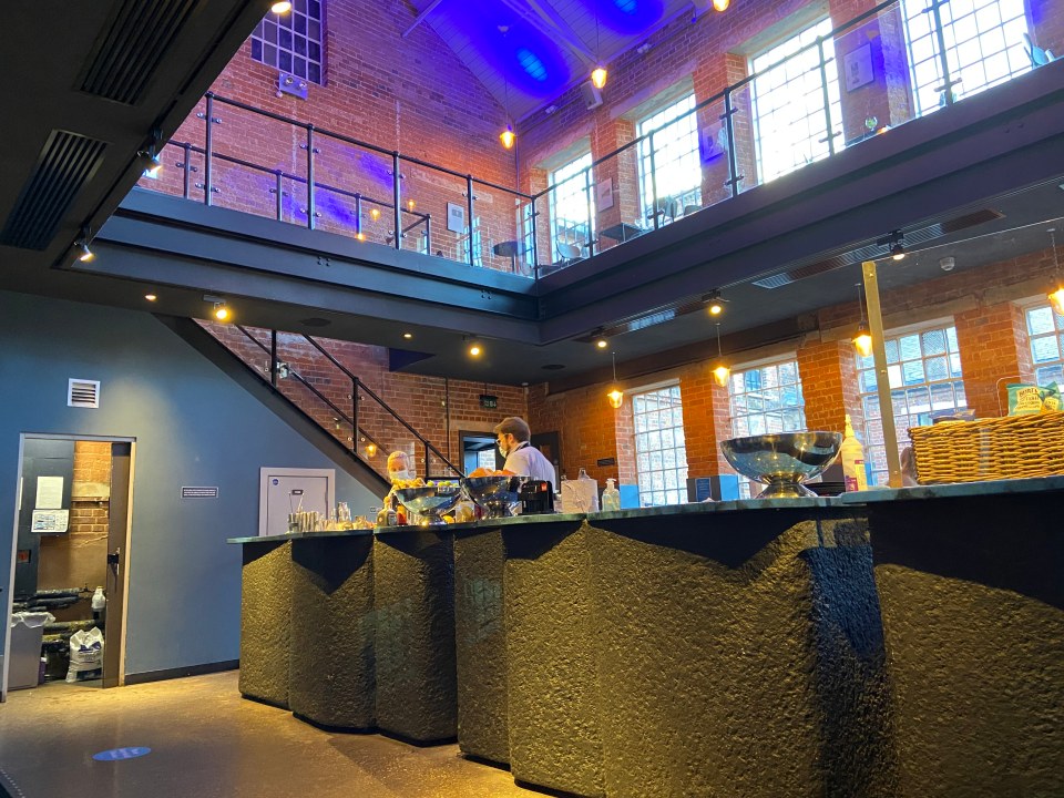 The bar at the end of the Bombay Sapphire tour