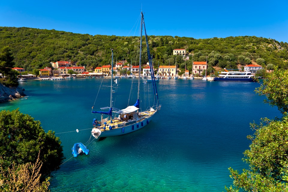 Yachts park up in the harbour to enjoy meals in the town’s cafes