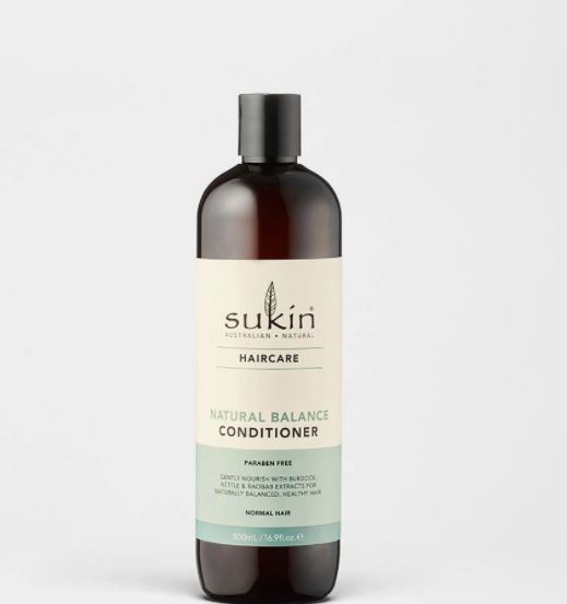 Sukin natural balance conditioner, £9.95, sukinnaturals.co.uk