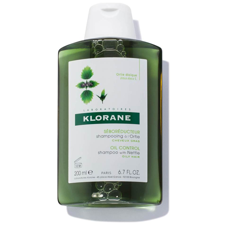 Klorane nettle shampoo, £9, lookfantastic.com