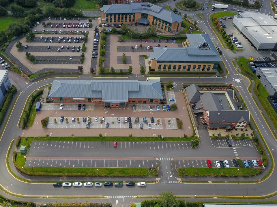 Solihull Business Park was filled to a fraction of capacity this week as staff worked from home