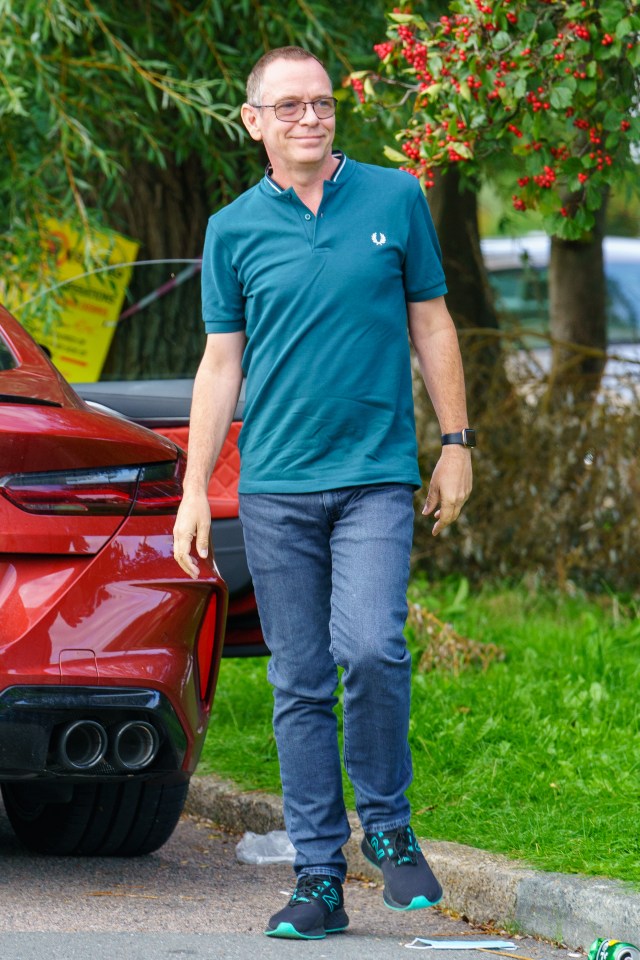 Adam Woodyatt looked super slim while out running errands in Hertfordshire