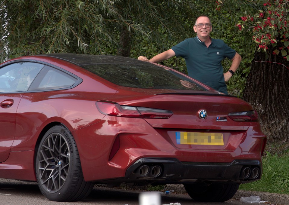 The EastEnders star also showed off his brand new BMW