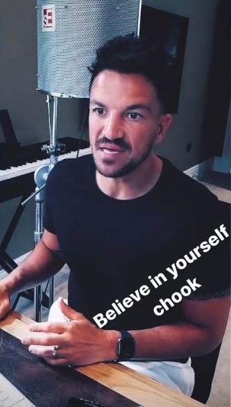 Peter Andre tells his daughter Princess to 'believe in yourself'