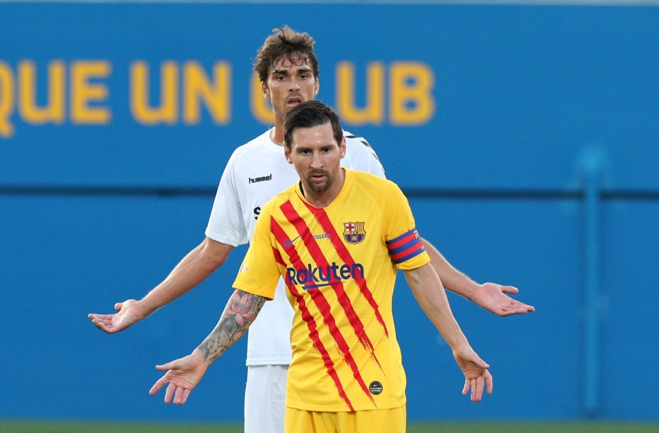 Messi was given close attention by Ribelles