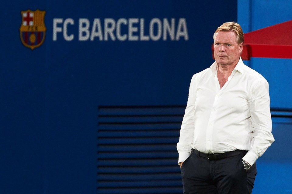 Ronald Koeman watched his new charges in action