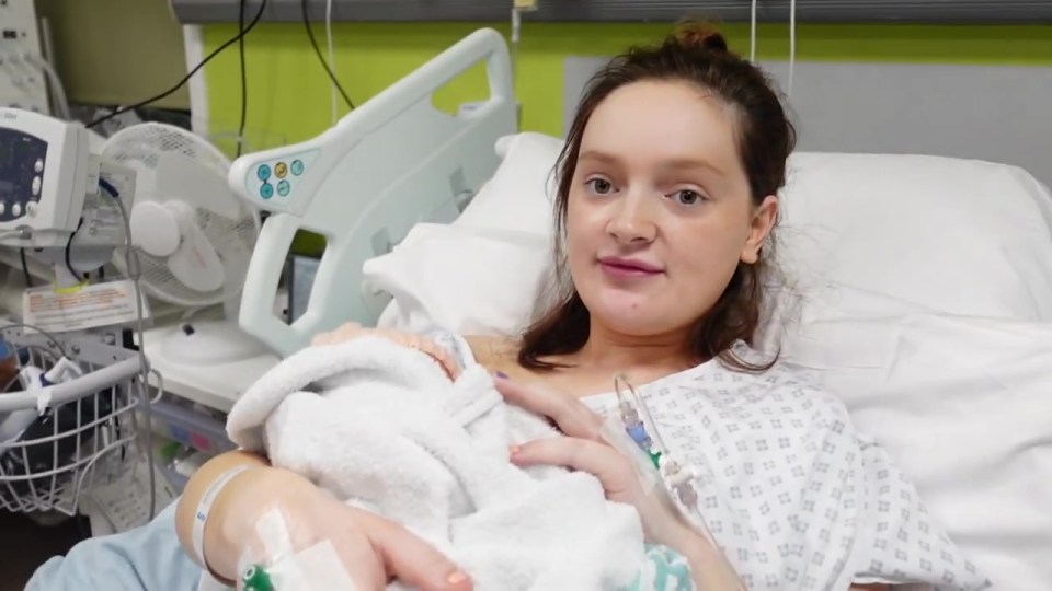 Millie reveals her labour lasted around five hours 