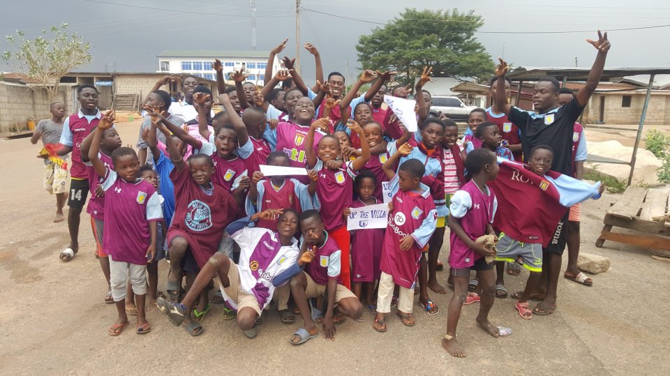 The Ghanaian village of Juaben has gone Aston Villa mad