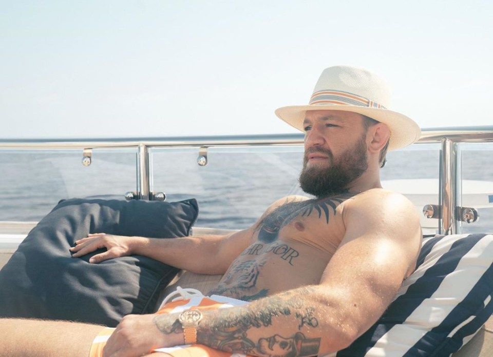 McGregor has taken his yacht to the island of Corsica