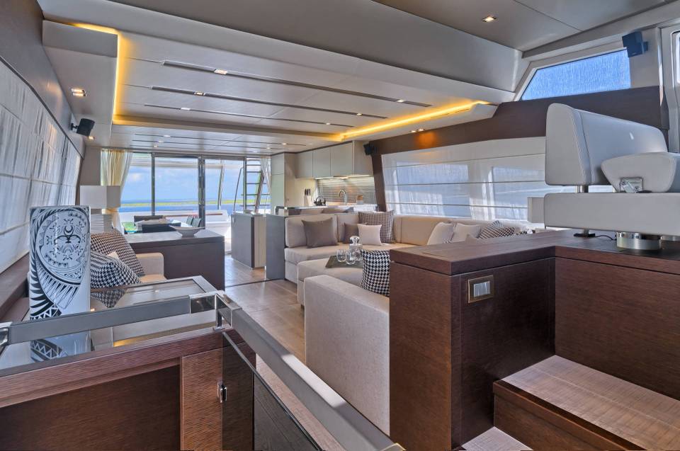 The £3m yacht has all the top of the range amenities 