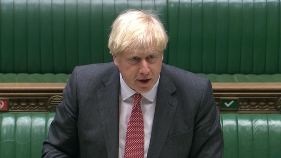 Boris Johnson accused the EU of putting 'a revolver on the table' before last night's crunch Brexit Bill vote