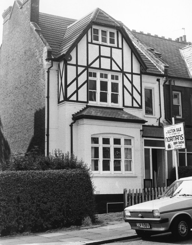 23 Cranley Gardens in Muswell Hill, London - where serial killer Dennis Nilsen once lived - pictured in September 1985