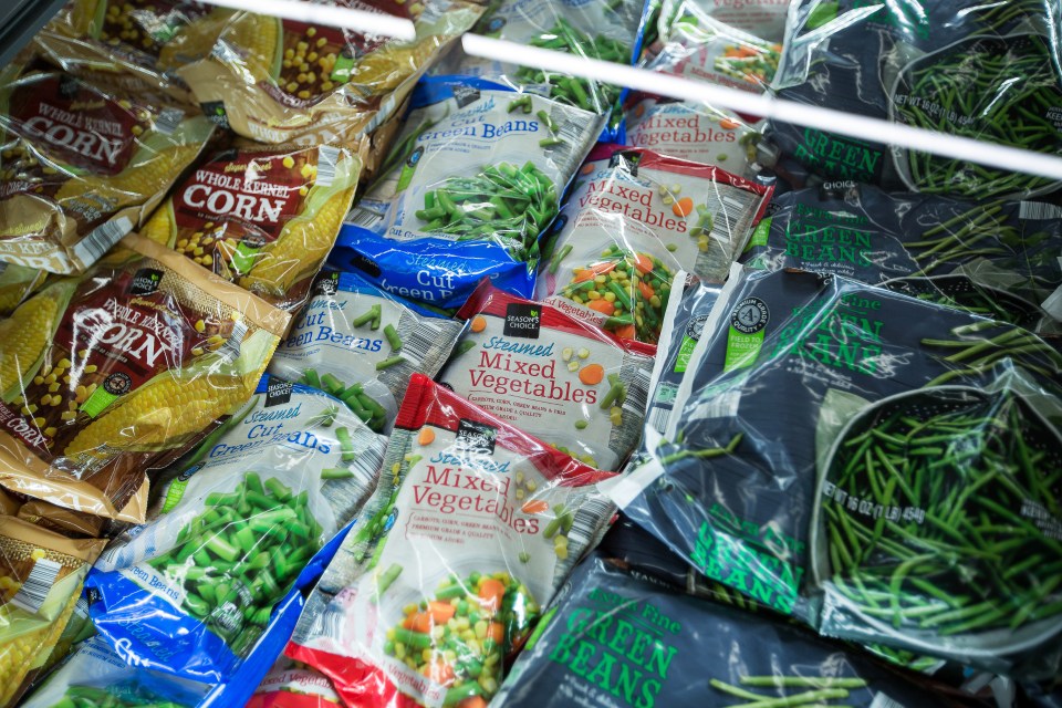 Frozen vegetables may actually contain more vitamins and nutrients than fresh produce