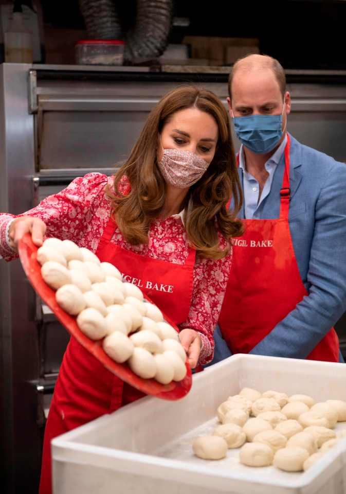 Kate Middleton helped out in the kitchen as she visited Beigel Bake on Brick Lane