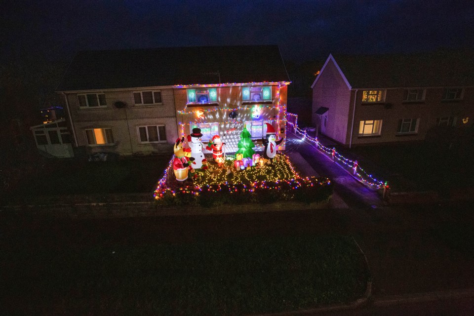 Caroline said many of her neighbours have thanked her for being Christmas cheer to the street