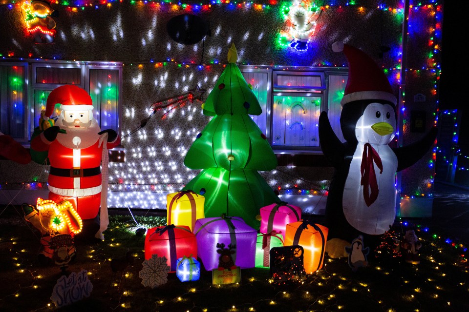 The stay at home mum estimated she'd spent just under £1,000 on the decorations