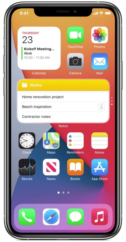 iPhone users can now add handy 'widgets' to the home screen