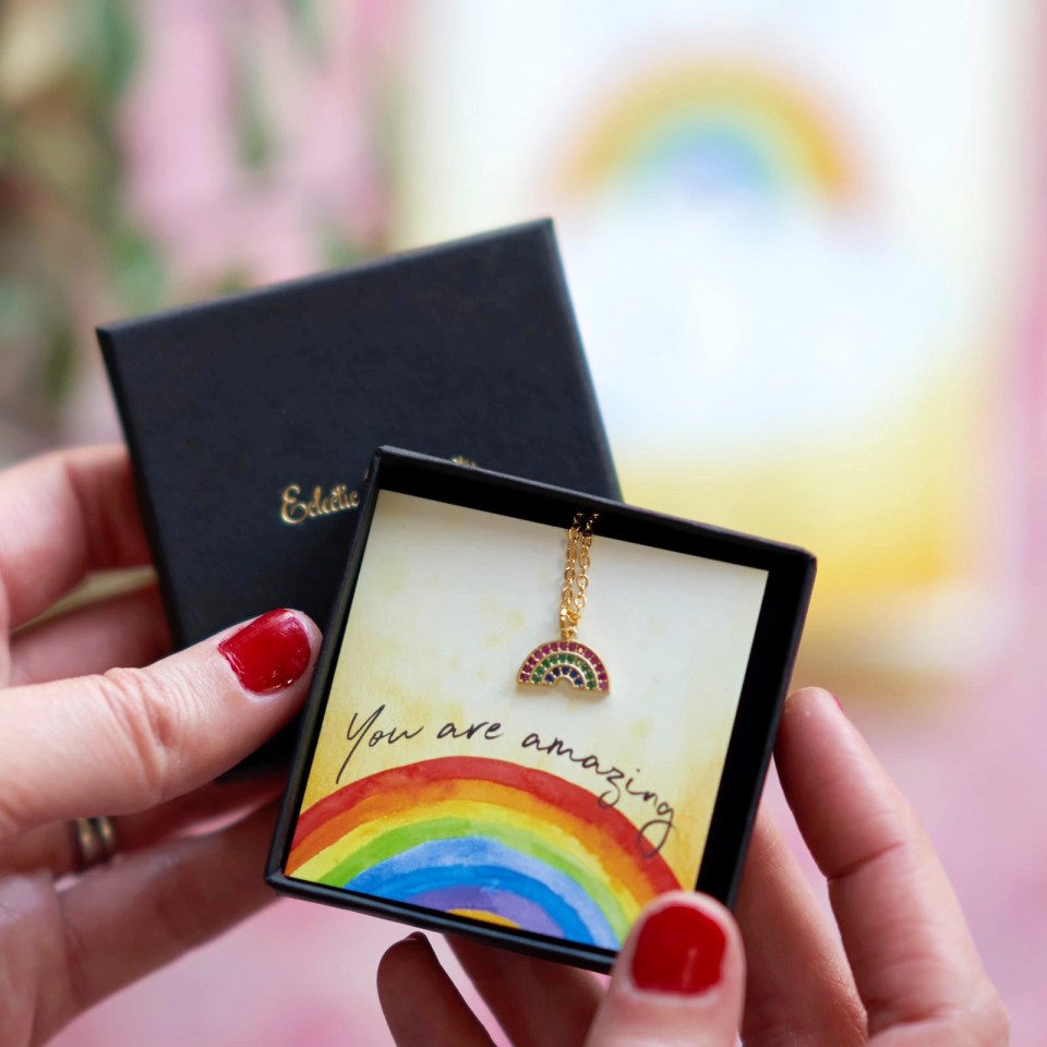 Instead she created her own jewellery business and is selling rainbow necklaces, her business increased by more than 600 per cent