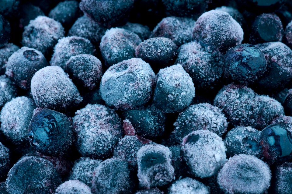 Blueberries are very good frozen and usually cheaper