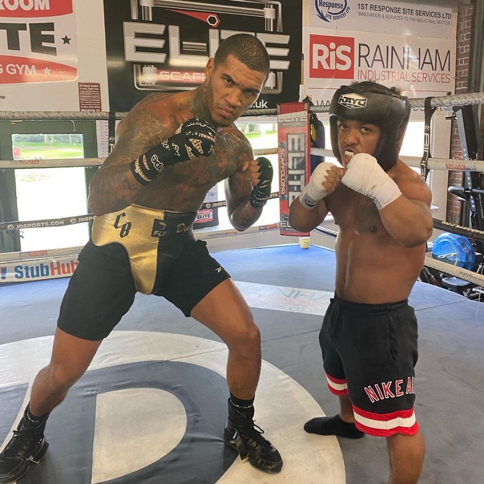  British welterweight ace Conor Benn also welcomed Henry into the Matchroom gym