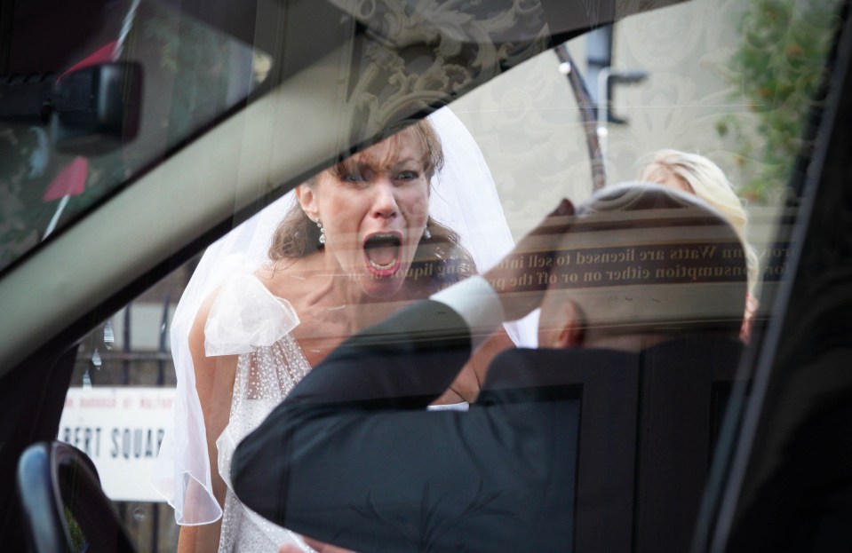 Rainie isn't best pleased when Stuart gets locked in the hearse